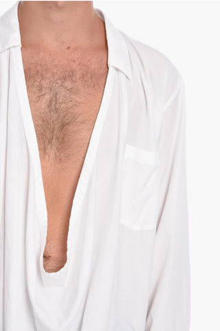 Blusa a Tunica con Collo ad Anello