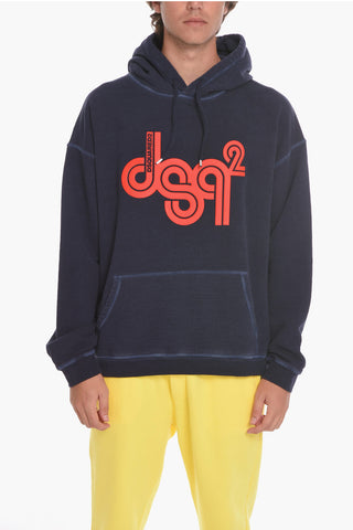 Hoodie Sweatshirt with Maxi Embossed Logo