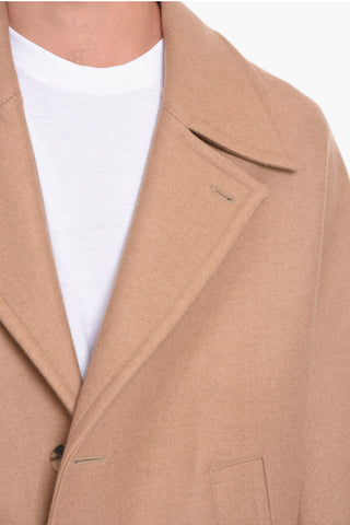 Oversized Kimono Coat with Patch Pockets