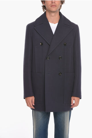 Cappotto Doppiopetto in Twill di Cotone