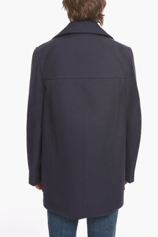 Cappotto Doppiopetto in Twill di Cotone