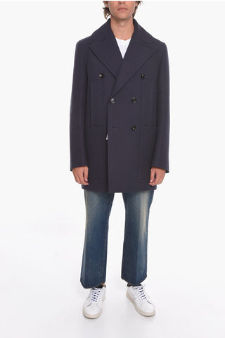 Cappotto Doppiopetto in Twill di Cotone