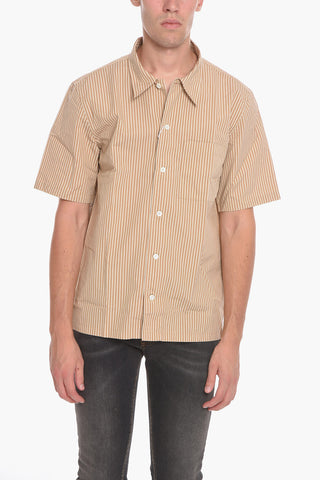 Striped Short Sleeve SPACEY Shirt with Breast Pocket
