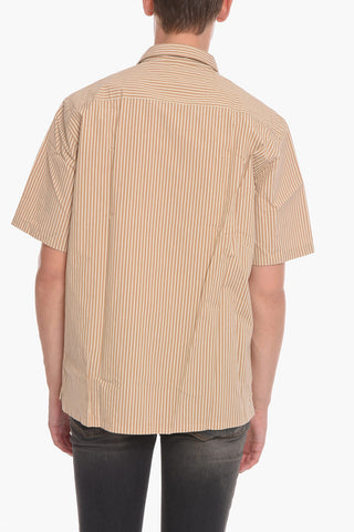Striped Short Sleeve SPACEY Shirt with Breast Pocket