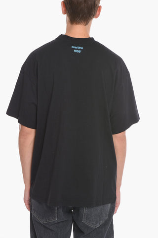 Oversized Crew-neck T-Shirt with Front Print