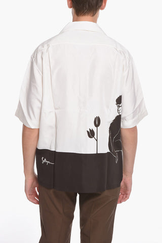 Two-Tone MONKEY Viscose Shirt