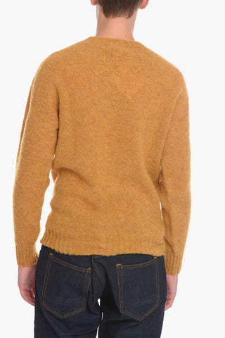 Solid Color Wool Crew-Neck Sweater