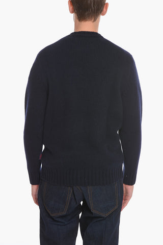 PEANUTS Crew-Neck SNOOPY Sweater with Maxi Embroidery