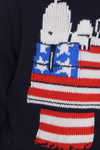 PEANUTS Crew-Neck SNOOPY Sweater with Maxi Embroidery