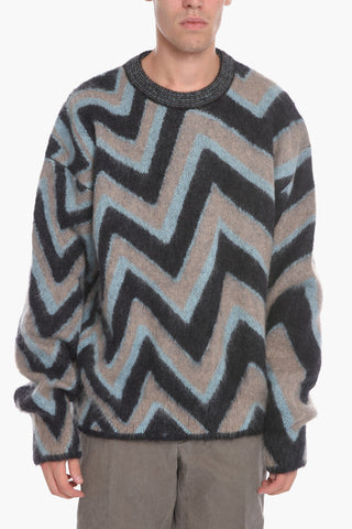 YEAR OF THE RABBIT Geometric Motif Cashmere Blend Pullover