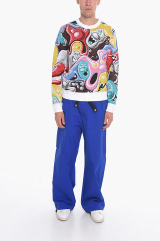 KENNY SHARF X DIOR Pullover Girocollo in Misto Cotone