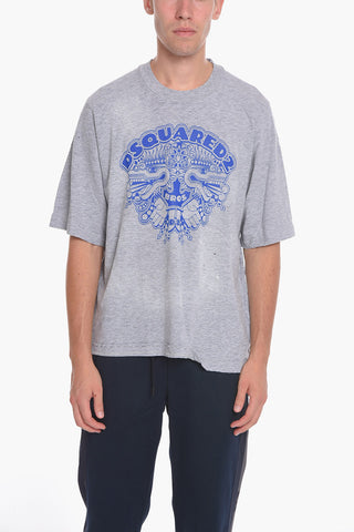 T-Shirt in Cotone TOTEM con Stampa