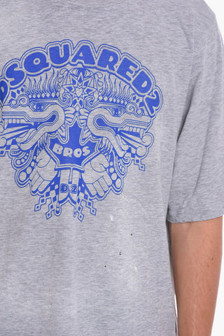 T-Shirt in Cotone TOTEM con Stampa
