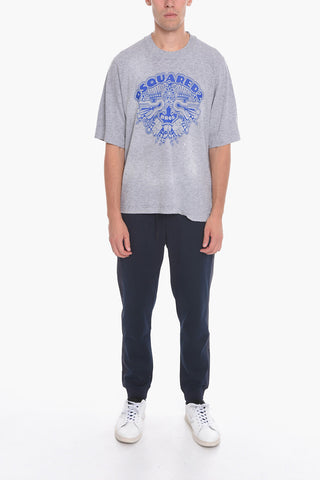 T-Shirt in Cotone TOTEM con Stampa