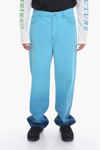 Twill 5 Pockets Pants with Visible Stiching