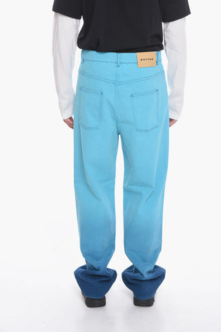 Twill 5 Pockets Pants with Visible Stiching