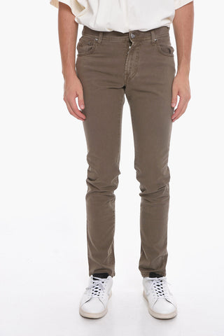 ID Stretch-Baumwollhose mit 5 Taschen