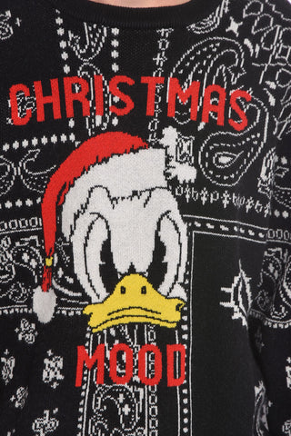 DISNEY Embroidered CHRISTMAS MOOD Crew-neck Sweater