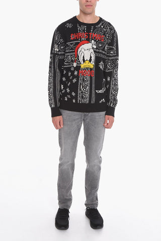 DISNEY Embroidered CHRISTMAS MOOD Crew-neck Sweater