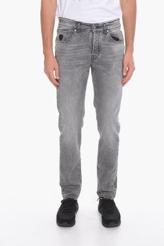 Stretch Denim Regular Fit SID Jeans with Printed Logo 17cm