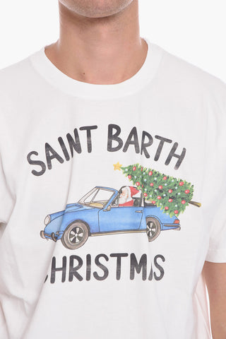 T-Shirt Girocollo Stampata sul Fronte