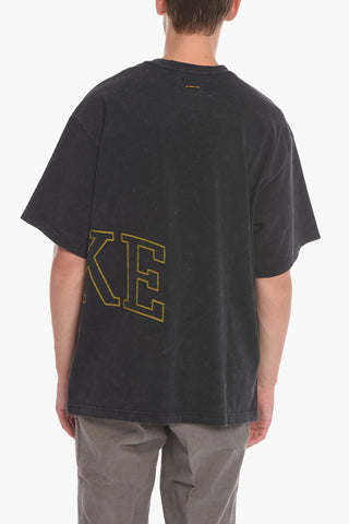 T-shirt Girocollo Effetto Acid Wash