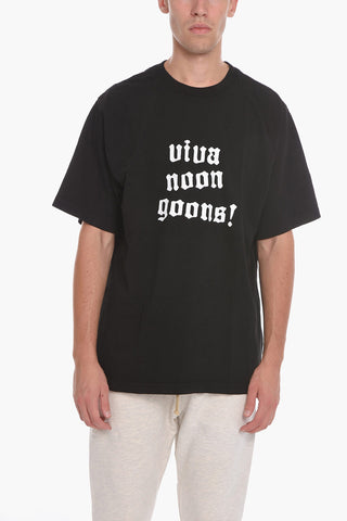 Cotton Crew-Neck T-shirt with Contrast Print