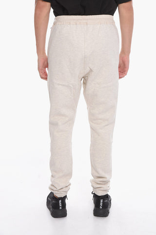 Fleeced Cotton Joggers with Drawstring Waist