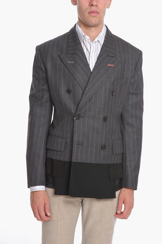 UNISEX MM4 Blazer Doppiopetto in Lana con Fondo Asimmetrico