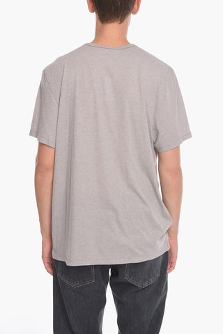 STANDARD LIMITED EDITION Solid Color Crew-Neck T-shirt With Breast Pocket