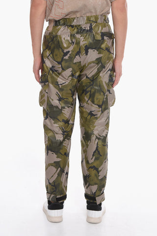 Camouflage Cargo Pants with Side Industrial Belt