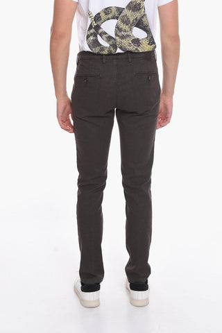 Hopsack Cotton Blend SLIM FIT Chinos Pants