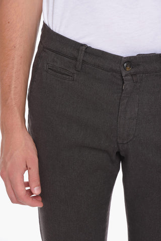 Hopsack Cotton Blend SLIM FIT Chinos Pants