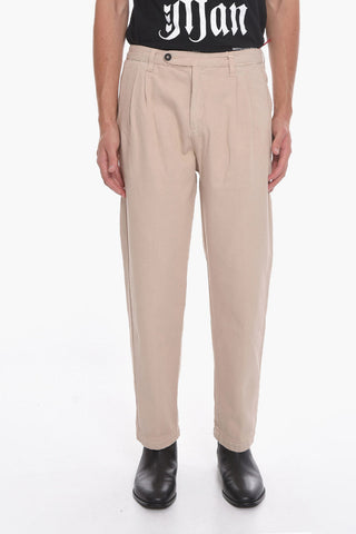 Cotton and Silk Double Pleat STALL02 Pants