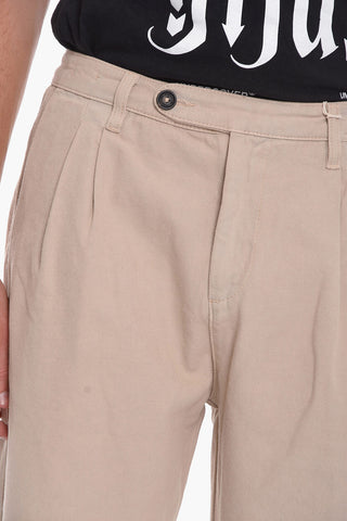 Cotton and Silk Double Pleat STALL02 Pants