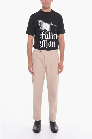 Cotton and Silk Double Pleat STALL02 Pants