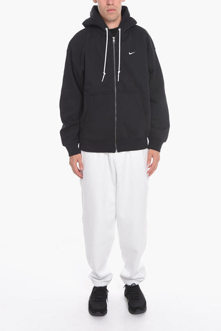 Felpa Hoodie a 2 Tasche con Chiusura Zip