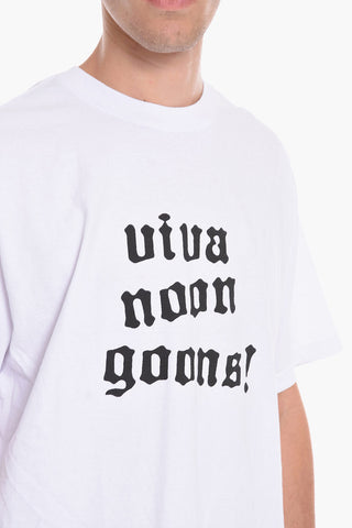 Cotton Crew-Neck T-shirt with Contrast Print