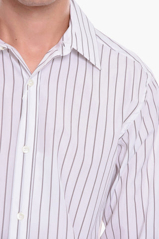 UNISEX MM1 Oversized Shirt with Striped Pattern