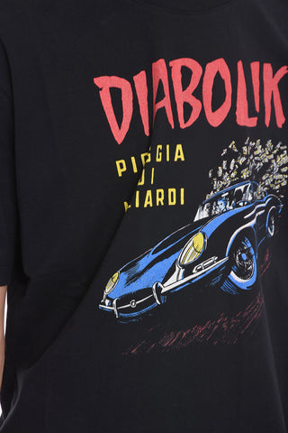 DIABOLIK Front Printed Crew-neck T-Shirt
