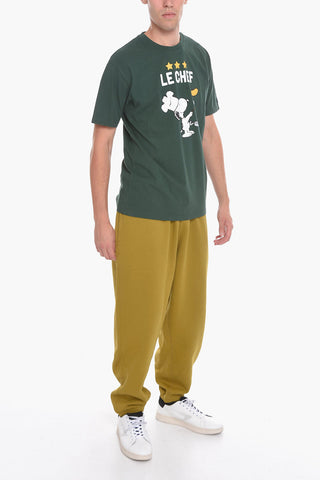 PEANUTS Front Printed LE CHEF Crew-neck T-Shirt