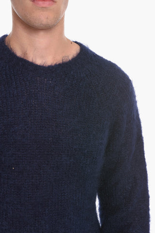 Maglia Girocollo in Misto Mohair