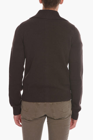 Cardigan COSY in Lana con Collo a Polo