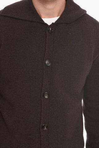 Cardigan COSY in Lana con Collo a Polo