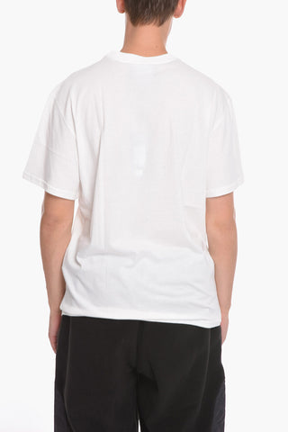 Crew-neck T-Shirt with Contrasting Logo