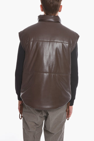 Eco-leather JOVAN Padded Vest