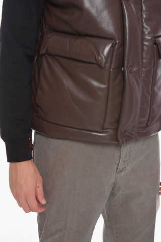 Eco-leather JOVAN Padded Vest