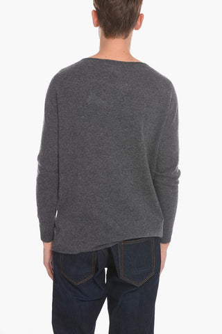 EYE MAN MERZ B. SCHWANEN Solid Color Crew-neck Sweater