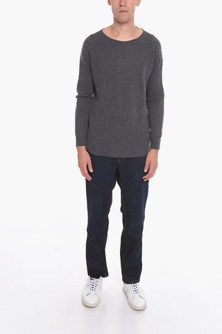EYE MAN MERZ B. SCHWANEN Solid Color Crew-neck Sweater