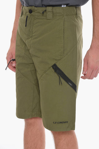 Rip Stop Checked Cargo Shorts